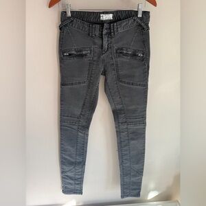 Free People Charcoal Skinny Jeans